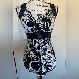 BCBGMaxAzria Black & White Top